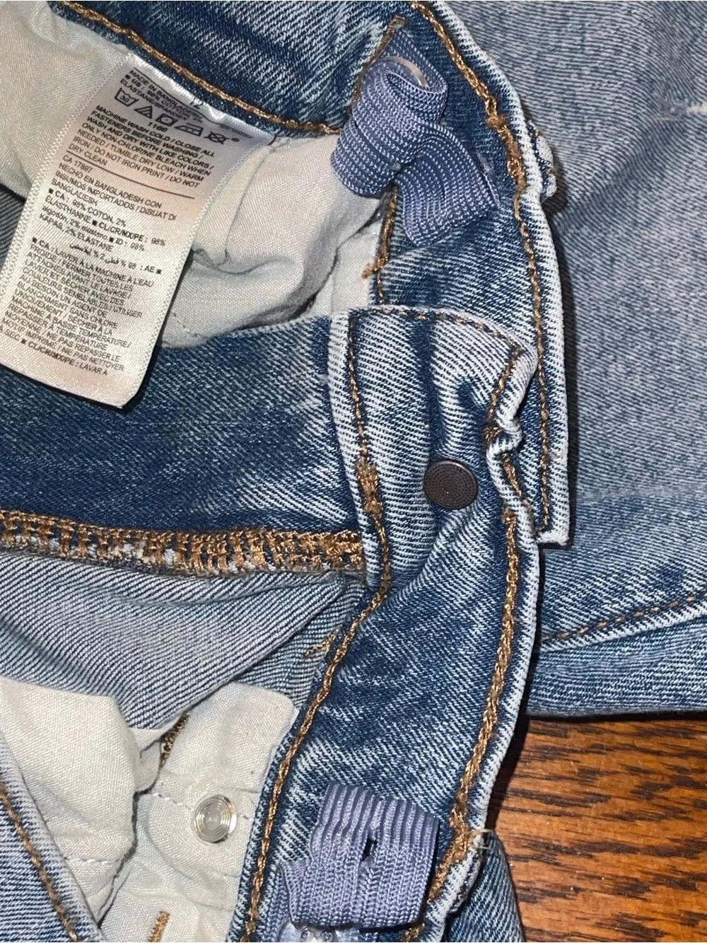 Old Navy Light Blue Kids Straight-Leg Jeans